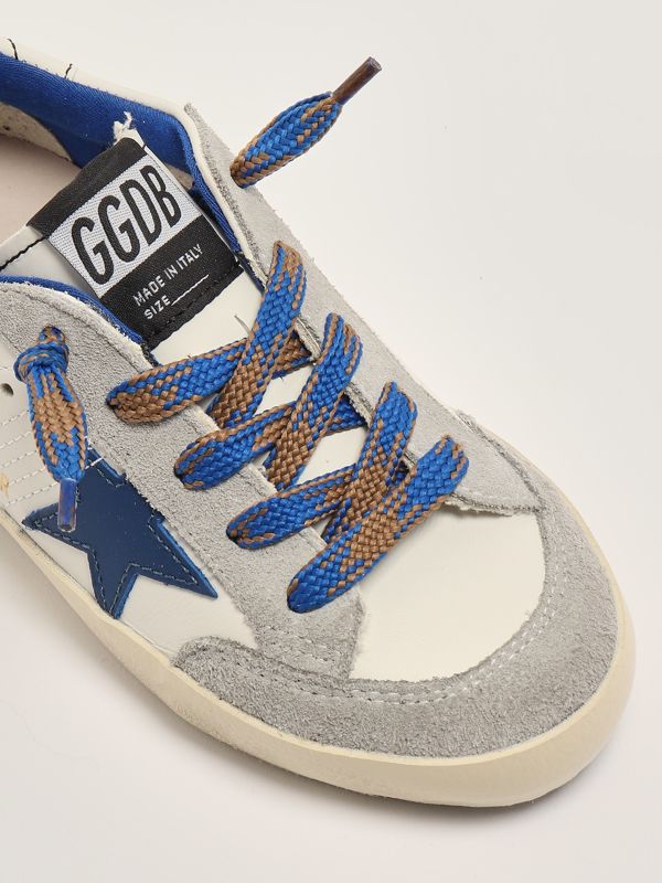 5. Superstar leather baby sneakers White-Blue Golden Goose gyf00107f006755