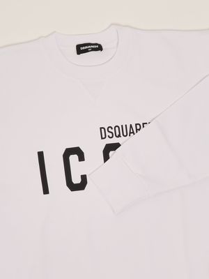 3. Sweat-shirt en coton pour garçon Blanc Dsquared2 dq2667d0094