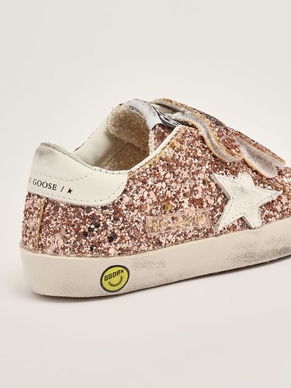 5. Old School baby sneakers with glitter Fishing Golden Goose gjf00111f007034