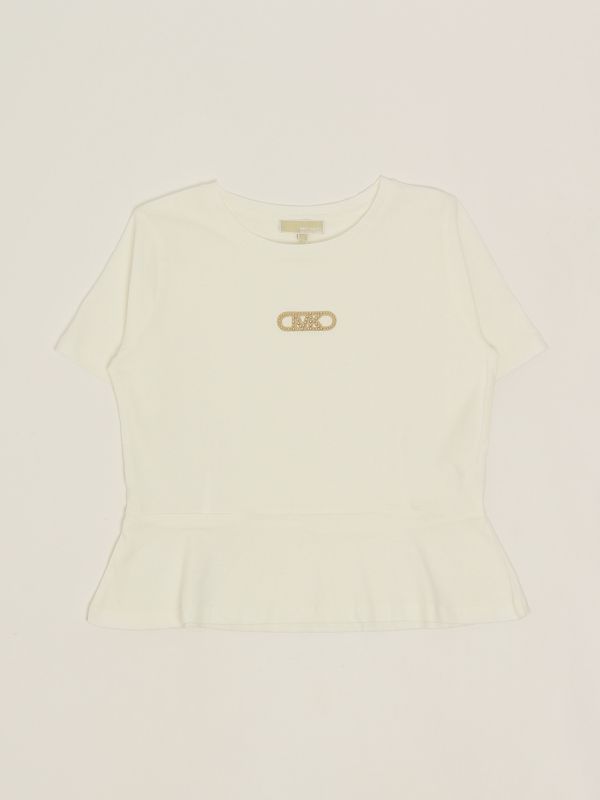 1. T-shirt en coton pour fille Blanc Michael Kors r30321