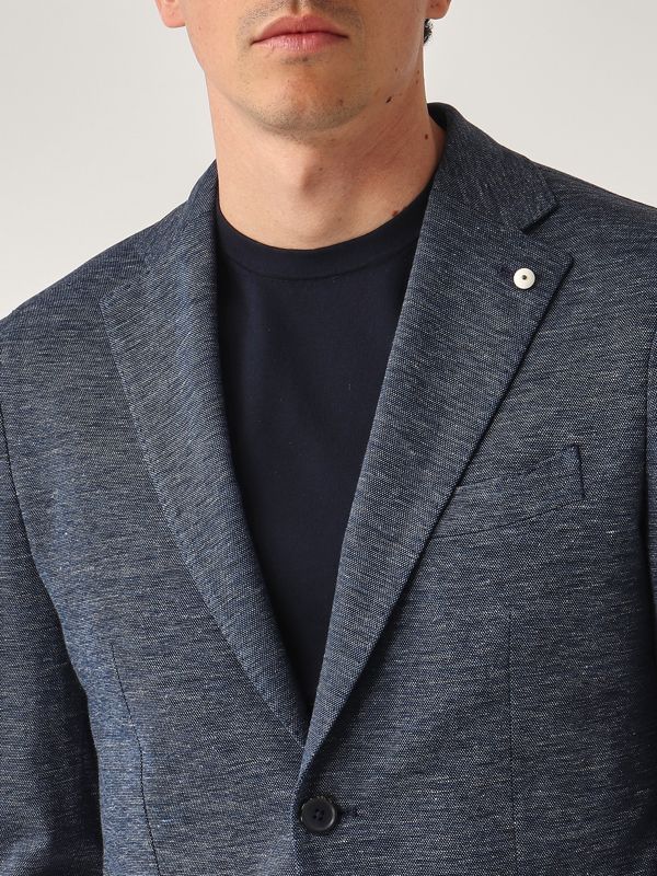 4. Giacca uomo in lino e cotone Denim L.B.M. 1911 281155205
