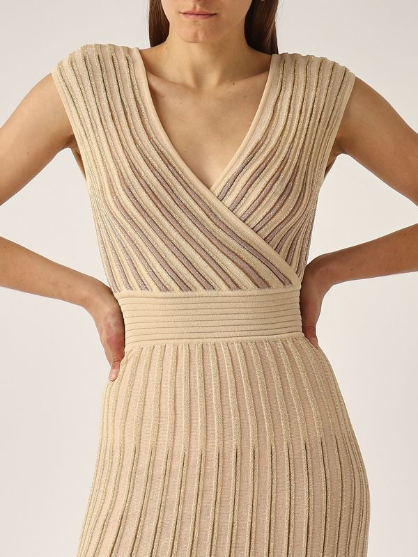 gold color dress for women Keeping Me Awake Knit Mini Dress Gold main image 0