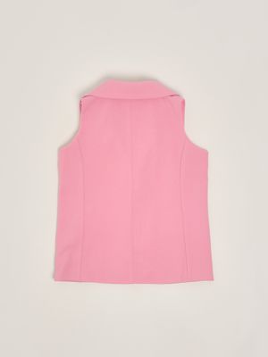 2. Gilet bambina in jersey stretch Rosa Liu Jo ka5005j4633