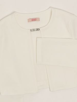 3. Girl's jersey jacket White Liu Jo ga5006j4633
