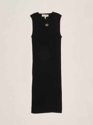 1. Abito bambina in maglia Nero Twinset 251gj3410