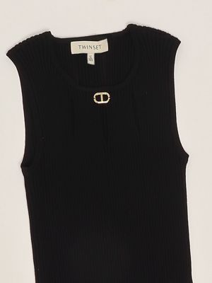 3. Abito bambina in maglia Nero Twinset 251gj3410