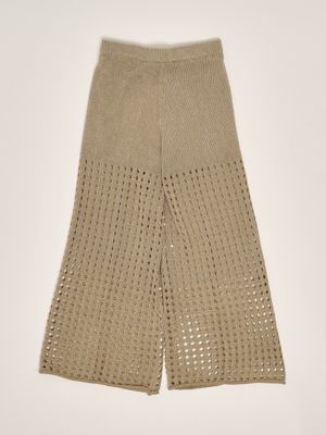 2. Girl's lurex knit pants Hemp Twinset 251gj3432