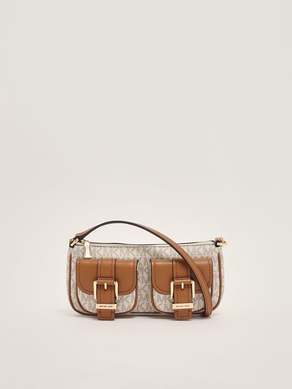 Michael Kors Zoe women's imitation leather bag - Vanilla-Leather