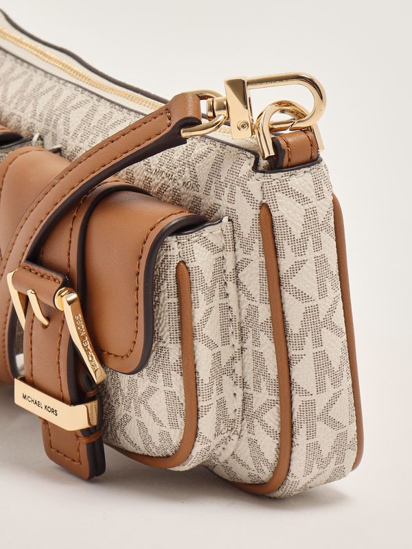 Michael Kors Zoe women's imitation leather bag - Vanilla-Leather