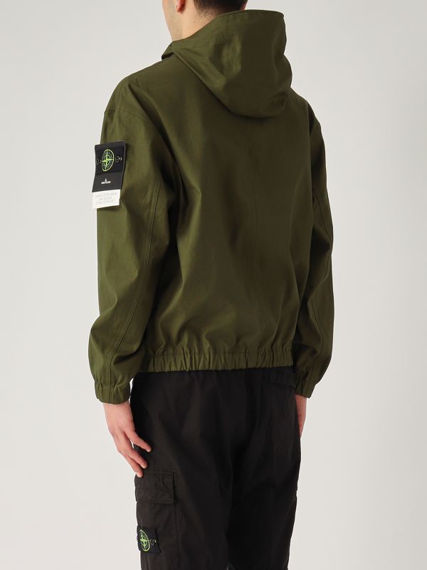 3. Supima cotton canvas jacket for men Dark green Stone Island k1s154100079s0011