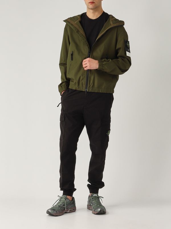 5. Supima cotton canvas jacket for men Dark green Stone Island k1s154100079s0011
