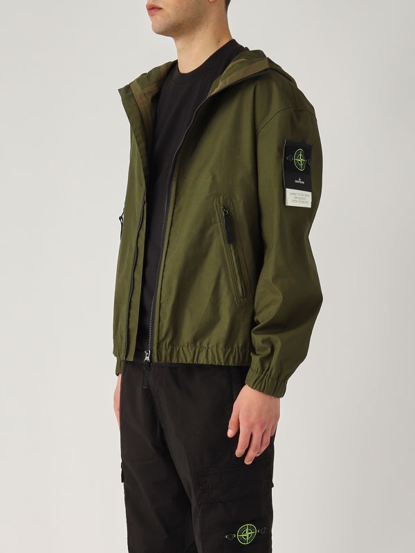 2. Supima cotton canvas jacket for men Dark green Stone Island k1s154100079s0011