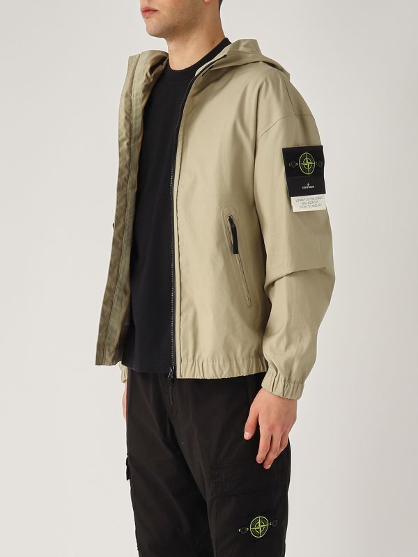2. Supima cotton canvas jacket for men Sand Stone Island k1s154100079s0011