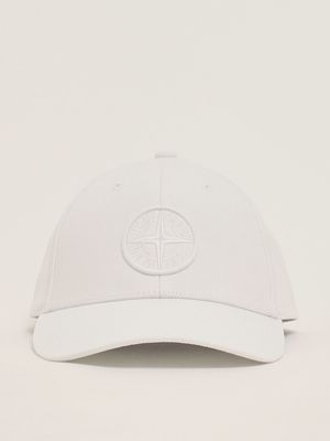 1. Baseballkappe aus Baumwolle für Männer Weiß Stone Island k1s159100996s0065
