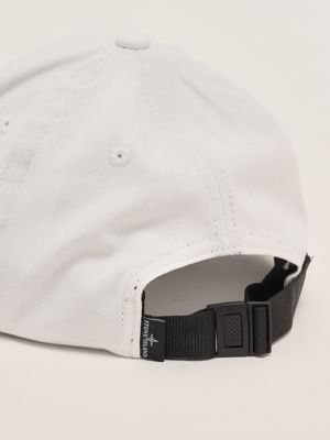 3. Baseballkappe aus Baumwolle für Männer Weiß Stone Island k1s159100996s0065