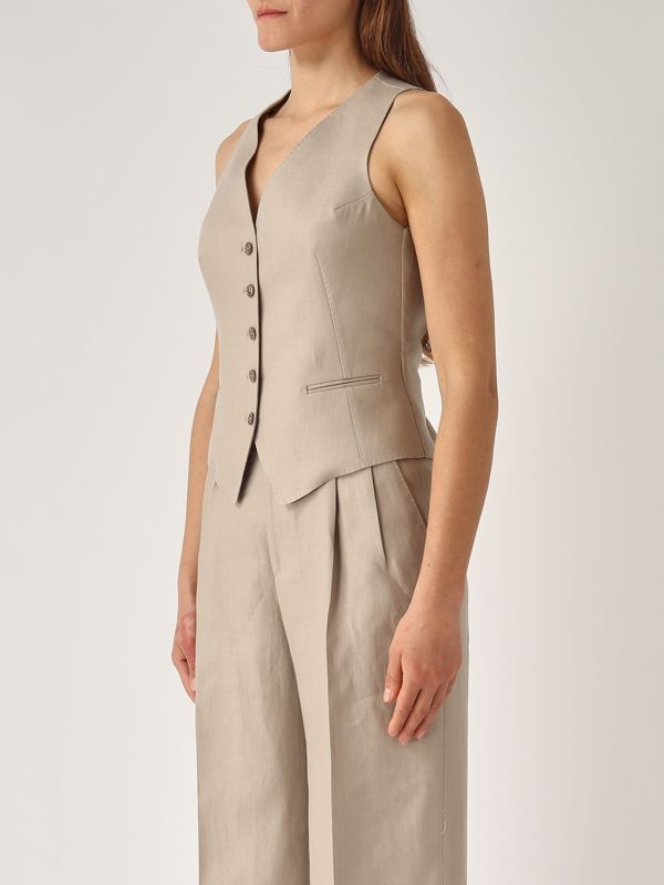 GILET MULTITASCHE KAPRIOL TAGLIA L COLORE BEIGE GILET MULTITASCHE KAPRIOL TAGLIA L COLORE BEIGE