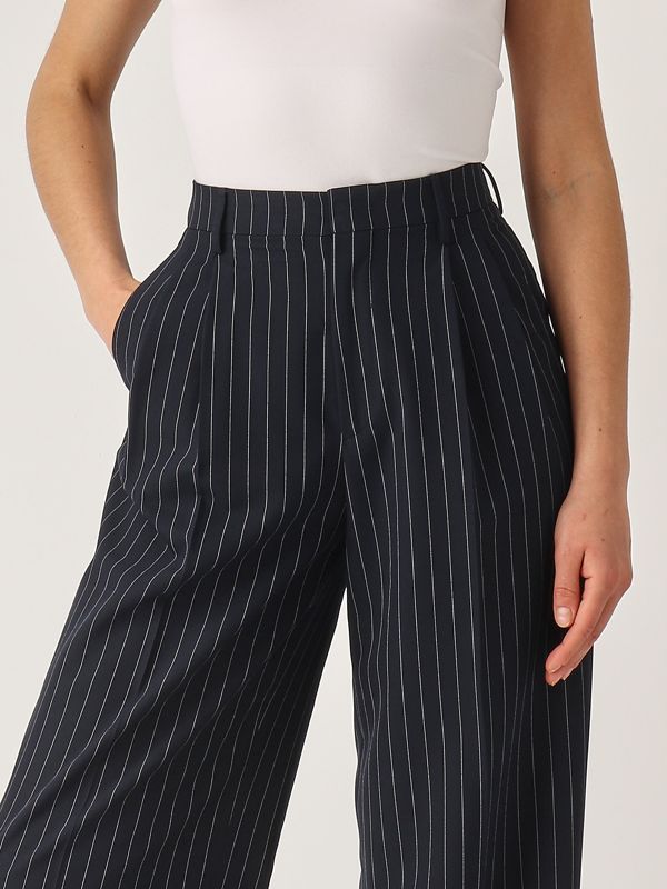 4. Pantalone donna P-Ebony Navy-Bianco Tagliatore m50006pebony