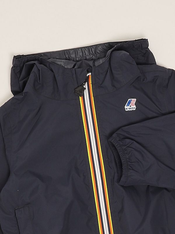 3. Chaqueta de niño Le Vrai 4.0 Claude de nailon Azul K-Way k61336w