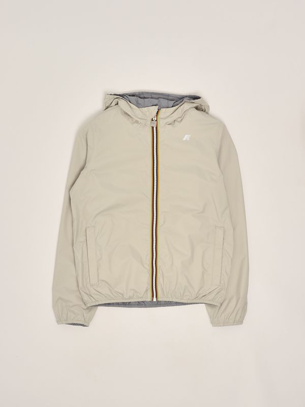 4. Chaqueta para niño Jack Plus Double de nailon Beige-Avio K-Way k61314w