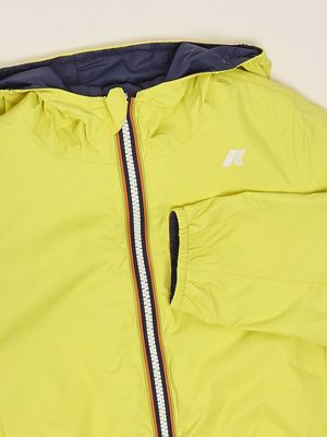 3. Jack Plus Doppelte Kinderjacke aus Nylon Limette K-Way k61314w