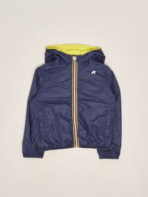 4. Jack Plus Doppelte Kinderjacke aus Nylon Limette K-Way k61314w