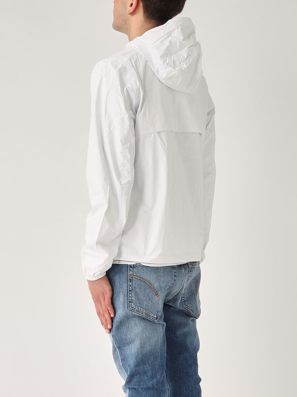 3. Jake Plus.2 Double nylon jacket for men White-Navy K-Way k2124ew