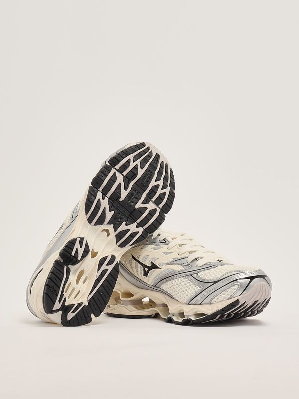 4. Sneakers Wave Prophecy LS in Supreme Cotton Bianco-Iron Mizuno d1ga2511