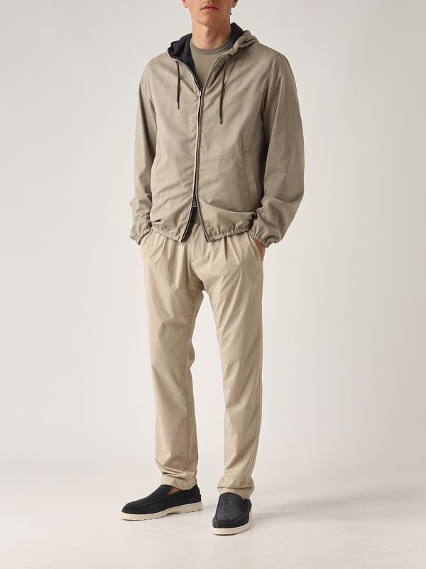 6. Men's reversible jacket in wool and silk Turtledove-Navy Herno gi000491u33440