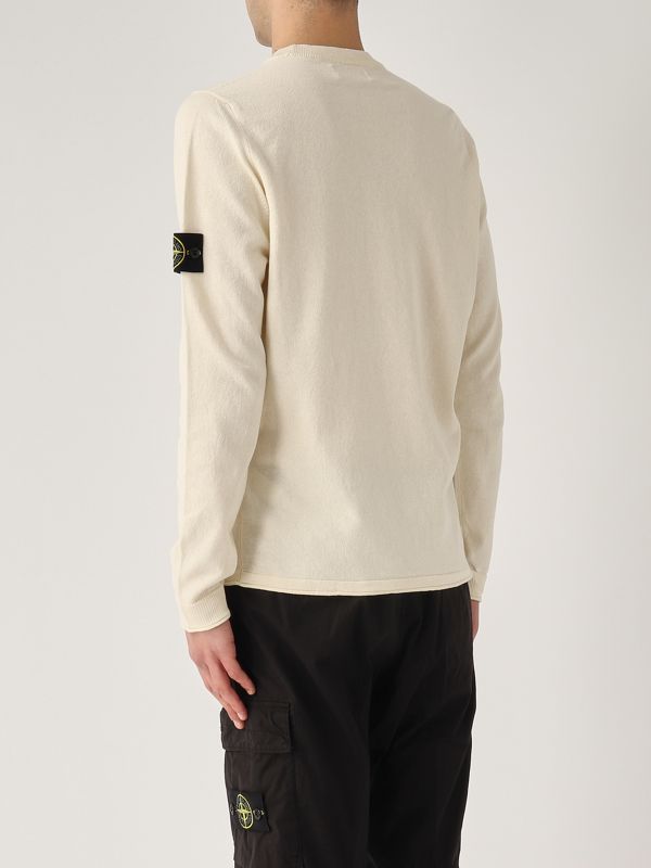 トップス STONE  LIGHT RAW ORGANIC COTTON Light raw hand organic cotton pullover for men