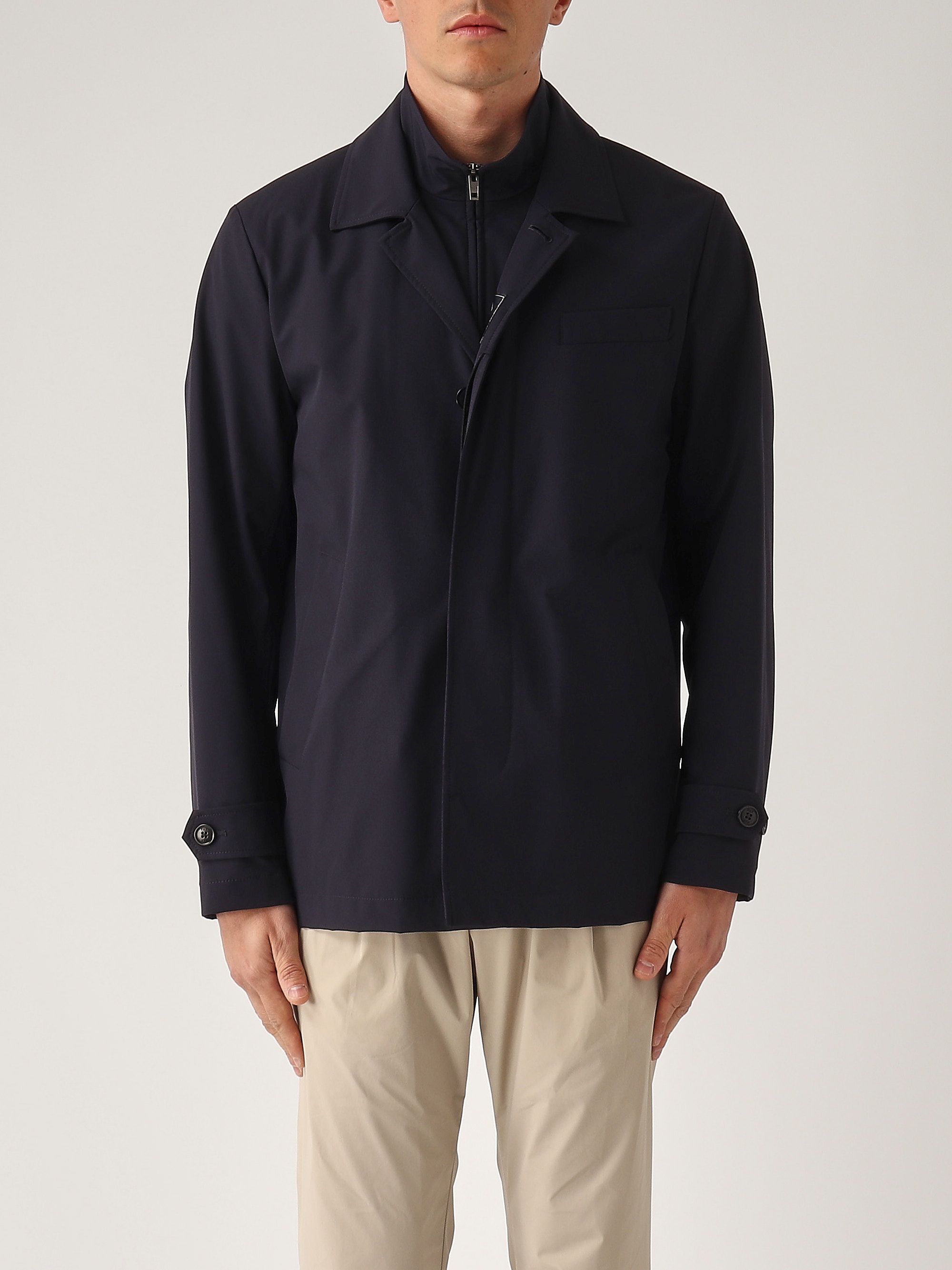 Harrington Giacca Originale Riciclata Uomo – Blu Marino, Taglia XS, Iconica E Sostenibile