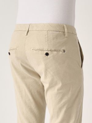 4. Pantalon Alfredo en lin extensible pour homme Beige