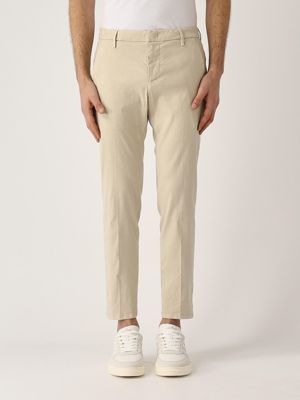 3. Pantalon Alfredo en lin extensible pour homme Beige