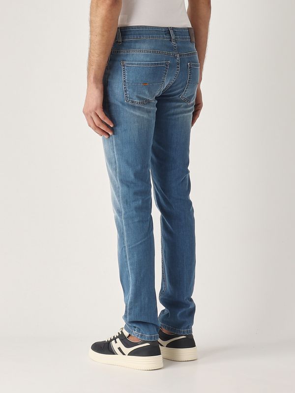 3. Jeans uomo in cotone stretch Denim Medio Fay ntm8250196lxci