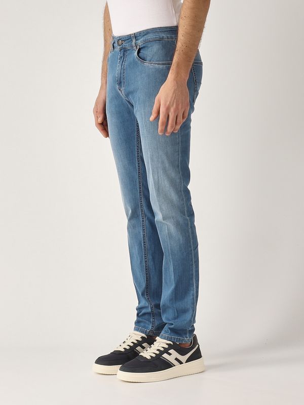 2. Jeans uomo in cotone stretch Denim Medio Fay ntm8250196lxci