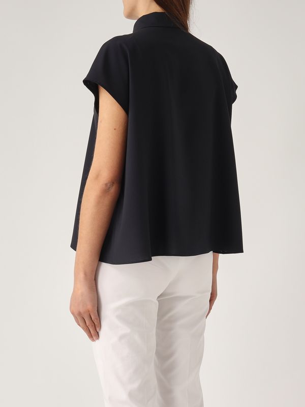 3. Camicia donna in lana vergine Navy PT Torino tw6skr020std