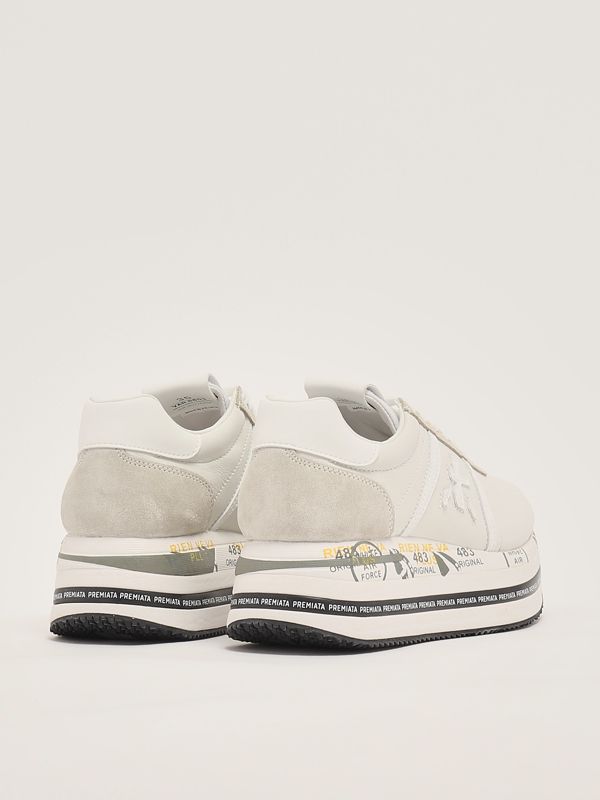 3. Sneakers donna Beth 5603 in pelle Bianco Premiata beth5603