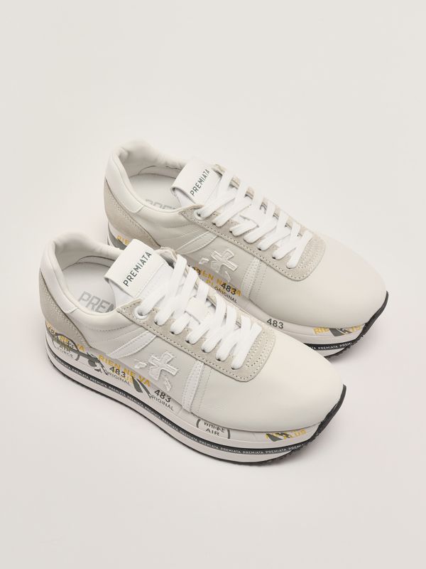 2. Sneakers donna Beth 5603 in pelle Bianco Premiata beth5603