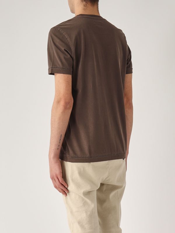 3. Herren-T-Shirt aus Baumwolle Braun Fay npmb350132tuy1
