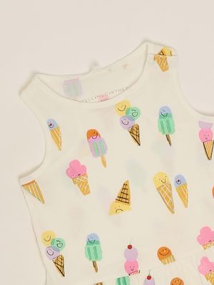 2. Robe de bébé en coton Blanc Stella McCartney tw1152z2732