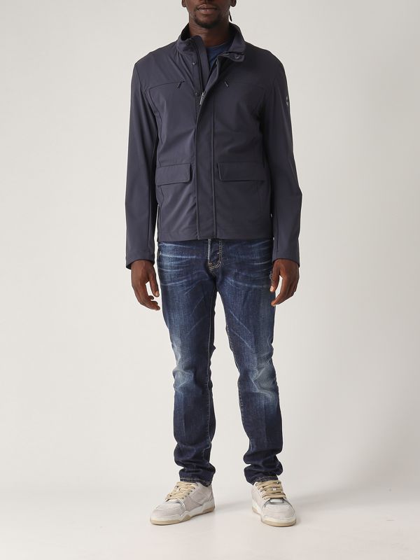 6. Veste homme en jersey mat Marine Colmar 18149zb