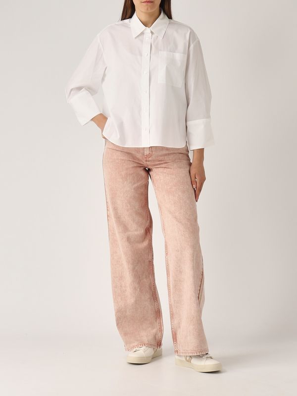 Michael Kors Women's stretch cotton shirt - White | Caposerio.com