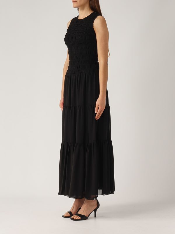 ワンピース Michael Kors Woman Dress Black MS582WGGTA 001 Georgette tank dress for women ms582vf7r3 Black | Caposerio.com