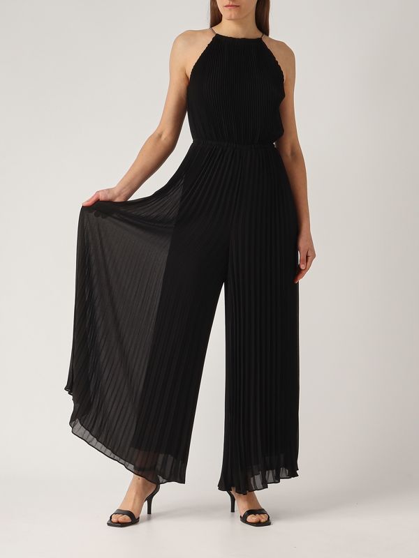 Michael Kors Georgette jumpsuit for women - Black | Caposerio.com