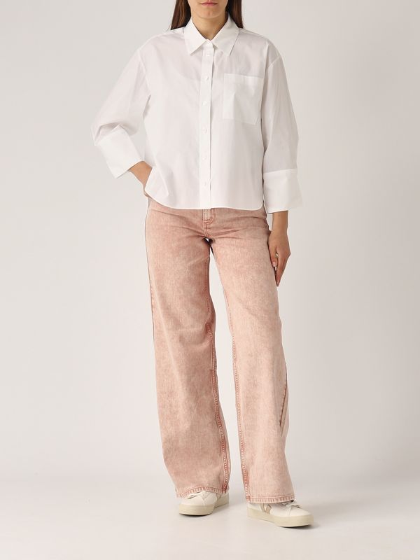 デニム・ジーパン Michael Kors Woman Jeans Pink MS590654LN 696 Women's cotton jeans ms590654ln Pink | Caposerio.com