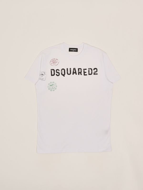 1. Cotton baby T-shirt White Dsquared2 dq2753d0015