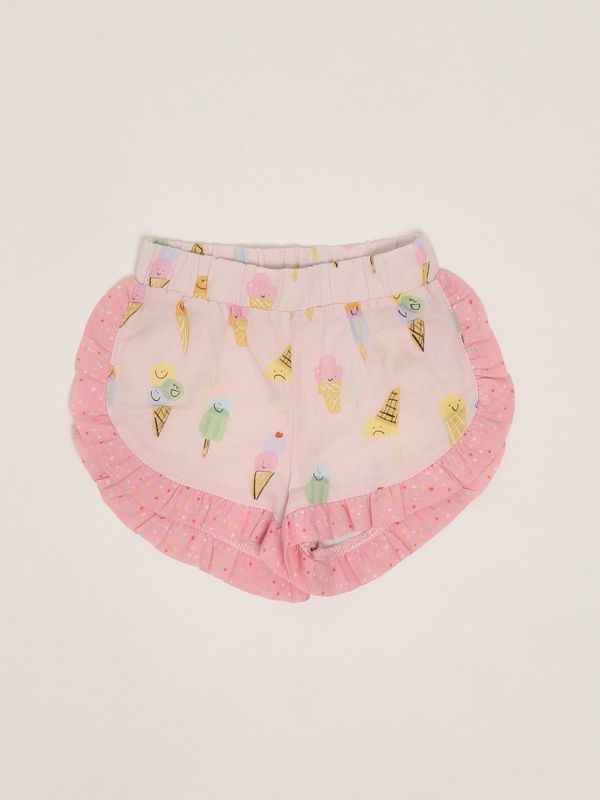 1. Short en coton pour bébé Rose Stella McCartney tw6139z2743