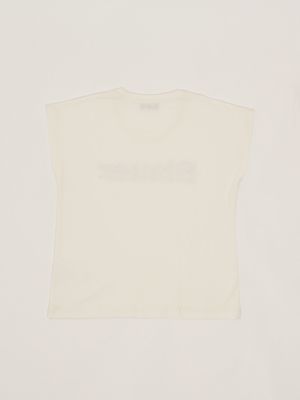 2. T-shirt bambina in cotone Bianco Blauer 25sblgh02492007144