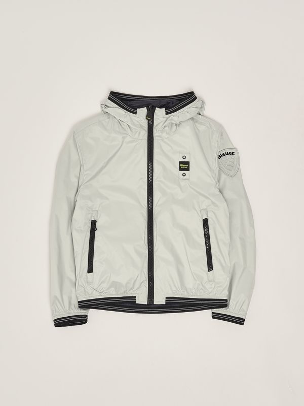 1. Kinderjacke aus Nylon Kreideblau Blauer 25sblkc06443007101