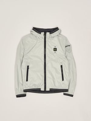 1. Kinderjacke aus Nylon Kreideblau Blauer 25sblkc06443007101