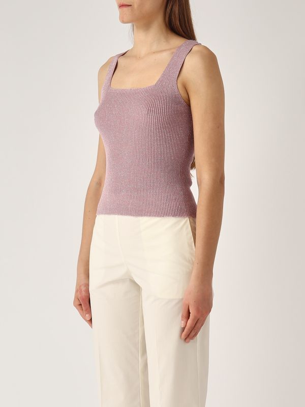 2. Lurex linen blend top Wisteria Twinset 251tt3147